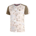 Ropa BIDI BADU BIDI BADU Paris 2025 V-Neck Camiseta De Manga Corta Chicos-Beige,Marrón