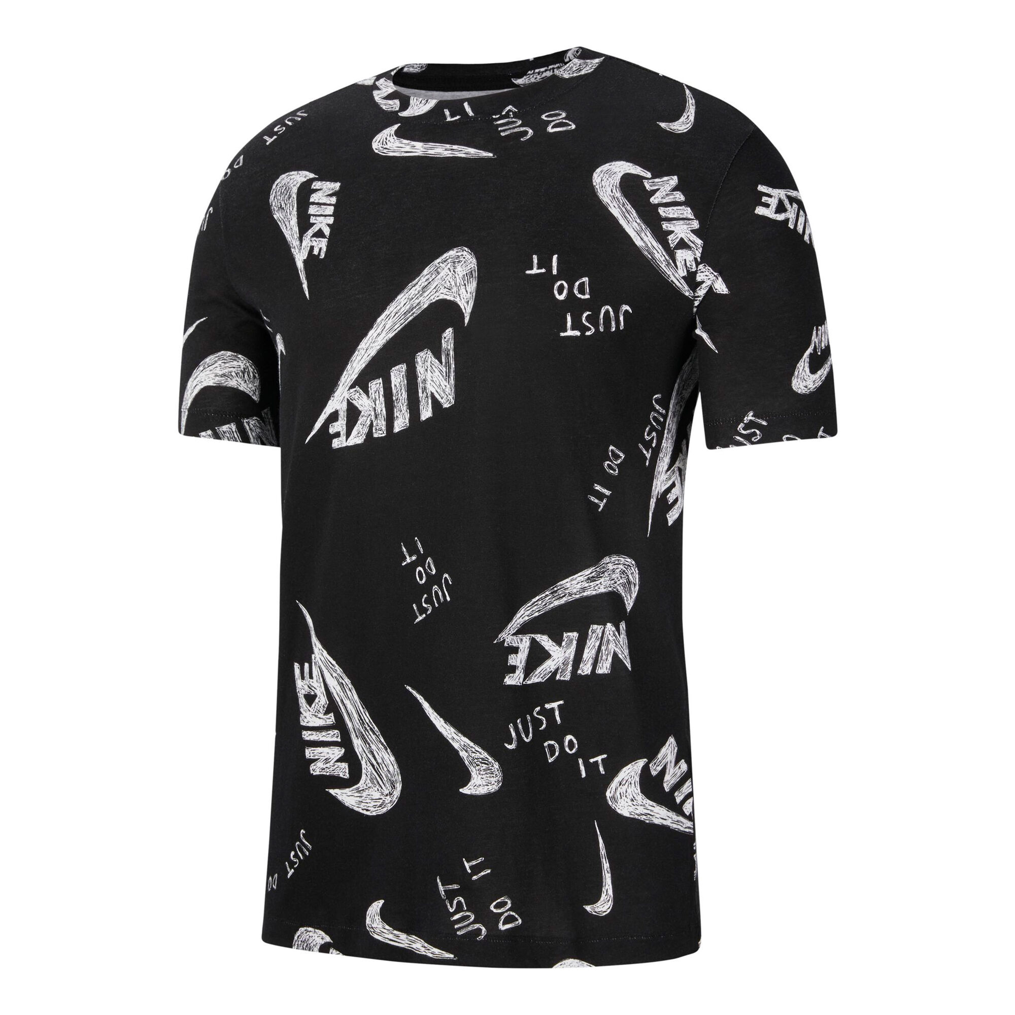 capitán disfraz lado Nike Sportswear AOP Camiseta De Manga Corta Hombres - Negro, Blanco compra  online | Tennis-Point