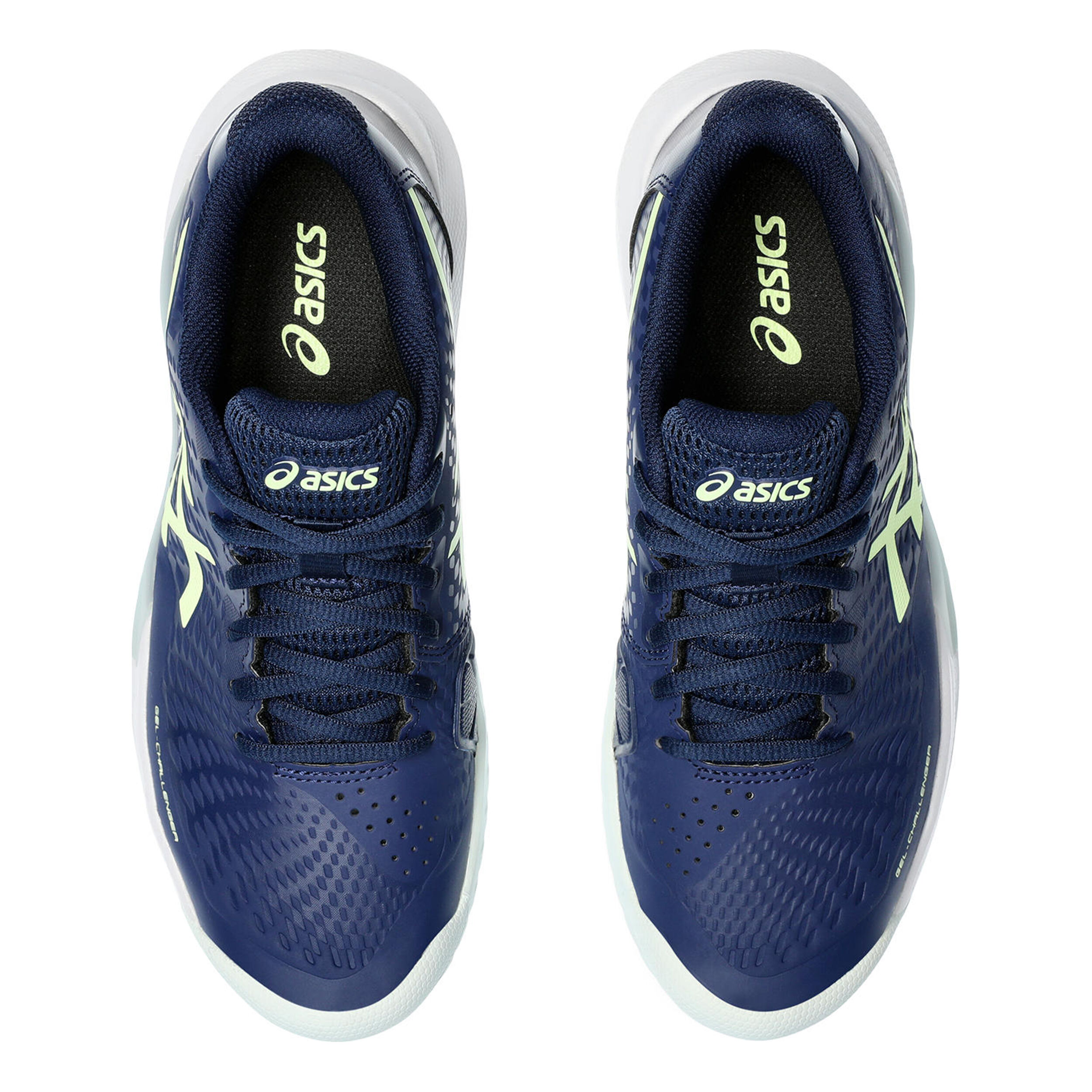 Buy ASICS Gel Challenger 14 Zapatilla Todas Las Superficies Mujeres Azul Oscuro Amarillo Neon online Tennis Point ES