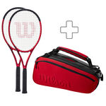 Pack Raqueta + Raquetero Wilson 2x Clash 100L V2.0 plus Schlägertasche