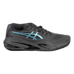 Zapatillas de tenis ASICS ASICS Gel-Resolution X Night Energy Zapatilla Tierra Batida Mujeres-Negro,Azul
