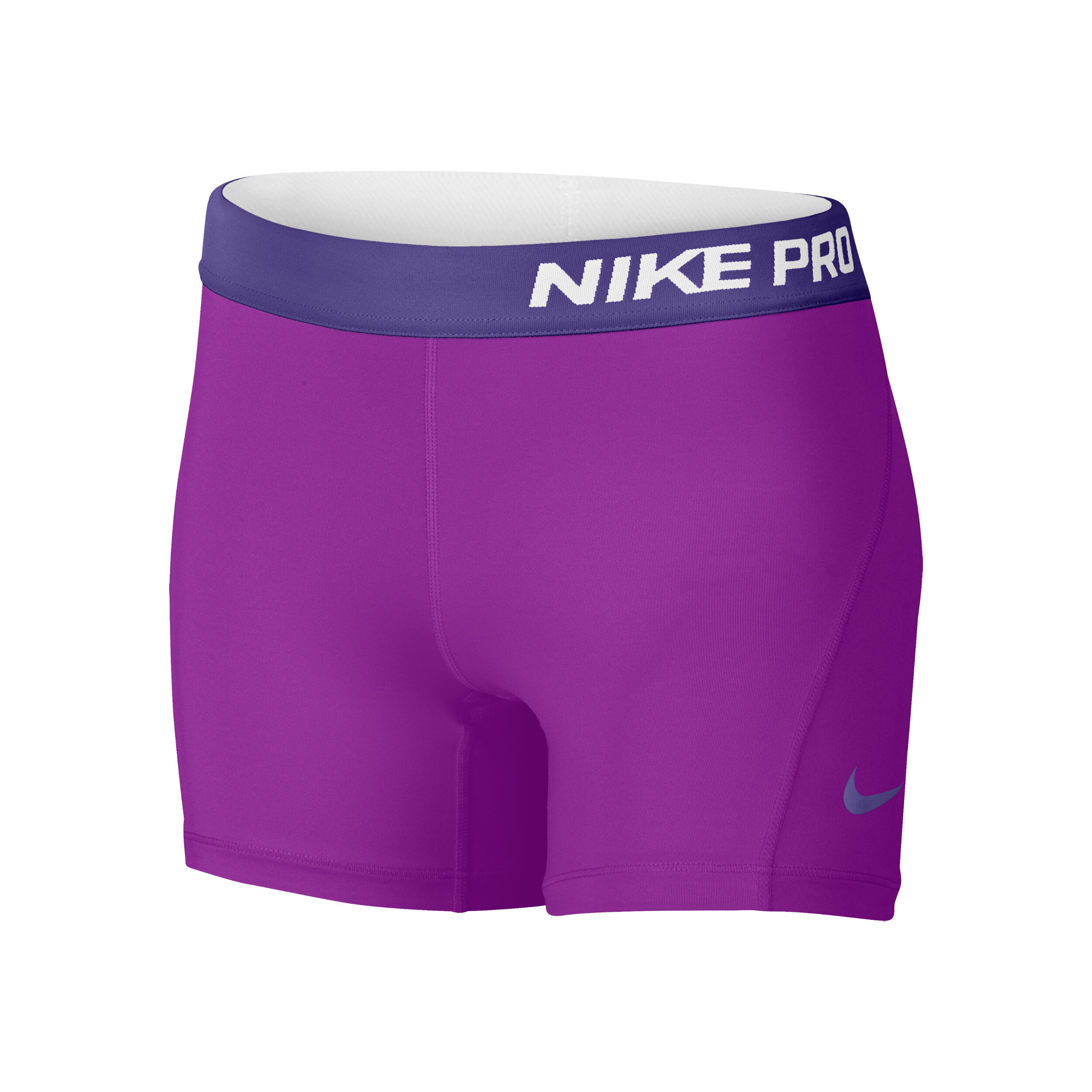 purple nike pro shorts