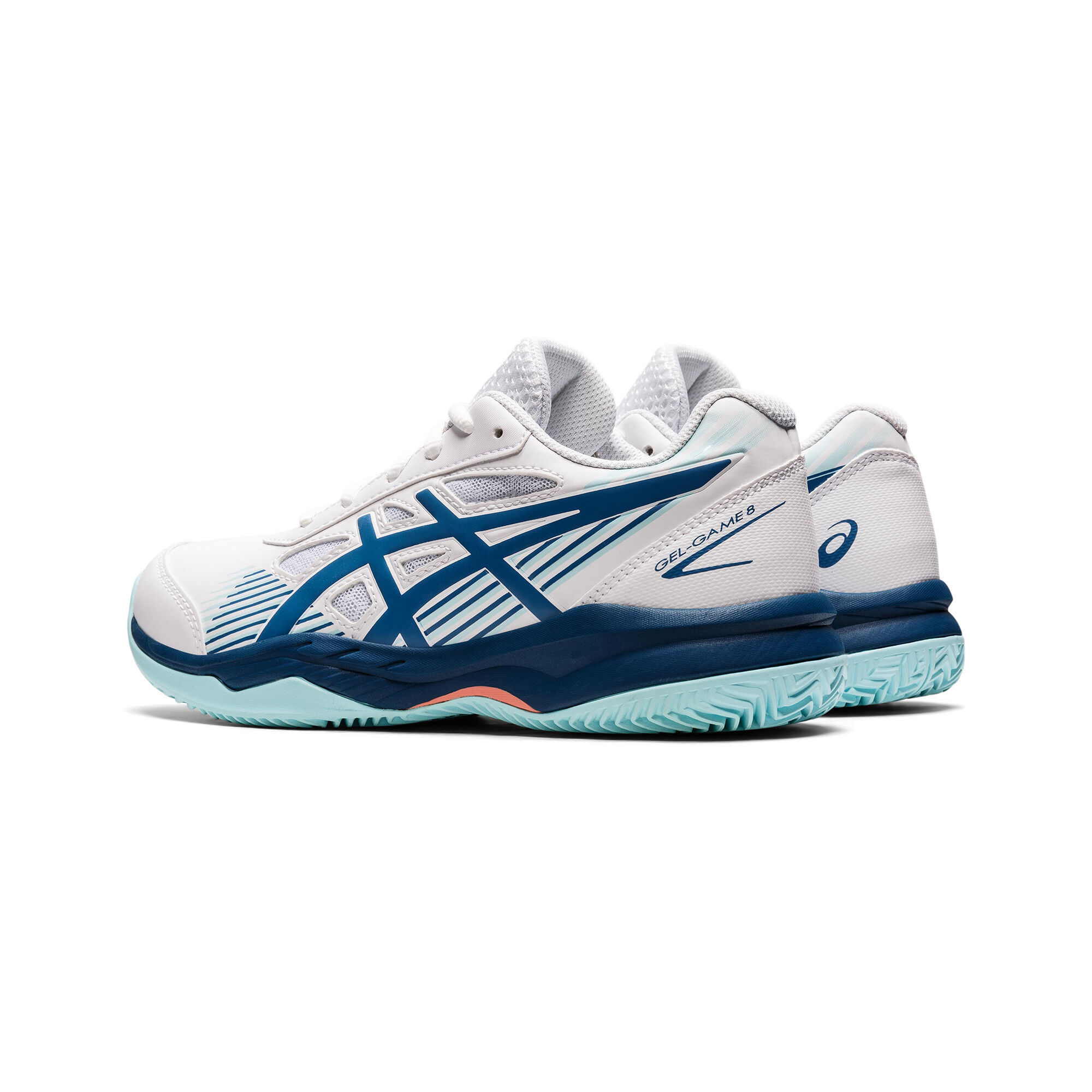 Zapatilla Asics Niño Gel Game 8 Clay GS Azul Blanco