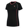 Hypercourt Crew Camiseta De Manga Corta Mujeres-Negro