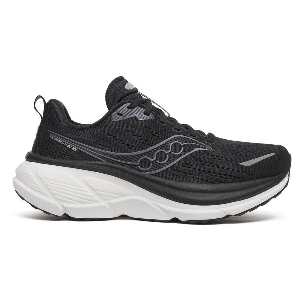 Saucony Hurricane 25 Zapatilla De Estabilidad Mujeres - Negro, Blanco