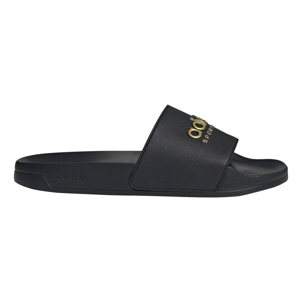 adidas Adilette Shower Chanclas Hombres-Negro,Dorado