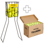 Pelotas De Tenis Tennis-Point Training 72 Bälle im Beutel (drucklos) plus Ballkorb