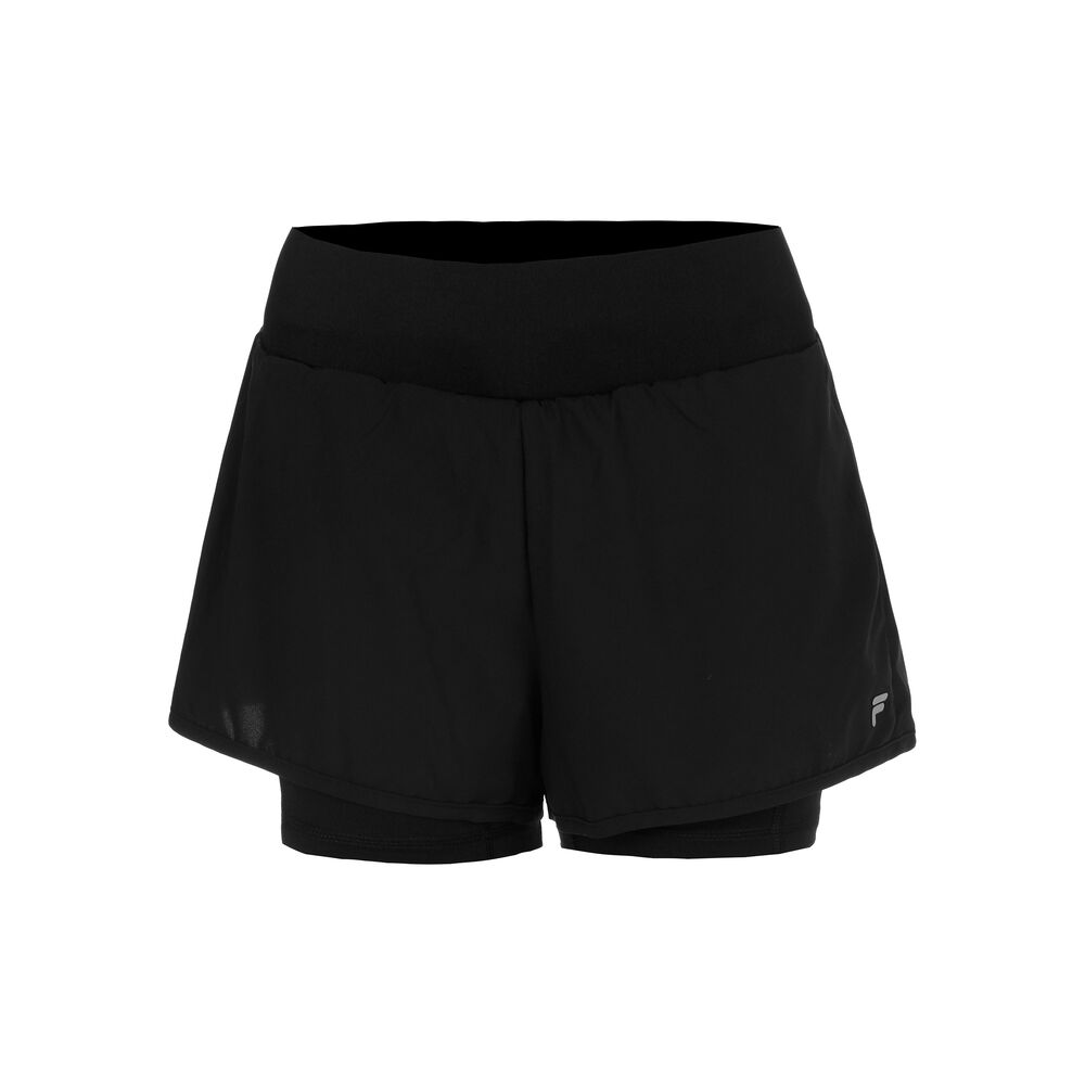 Fila Luna Shorts Mujeres-Negro