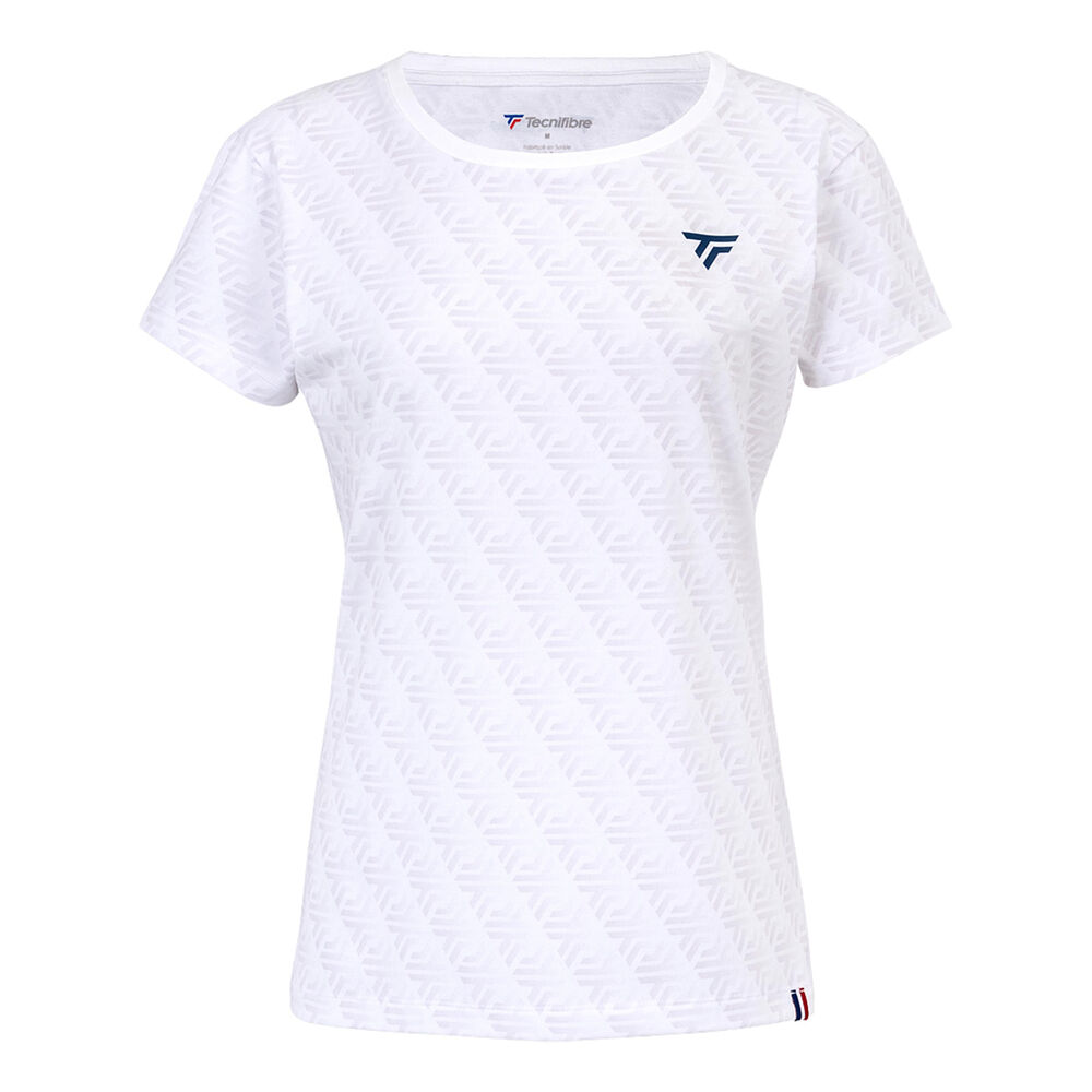 Tecnifibre Graphic Camiseta De Manga Corta Mujeres-Blanco
