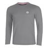 Crew Roundneck Camiseta De Manga Larga Hombres-Gris