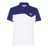 Court Polo Hombres-Blanco,Azul Oscuro
