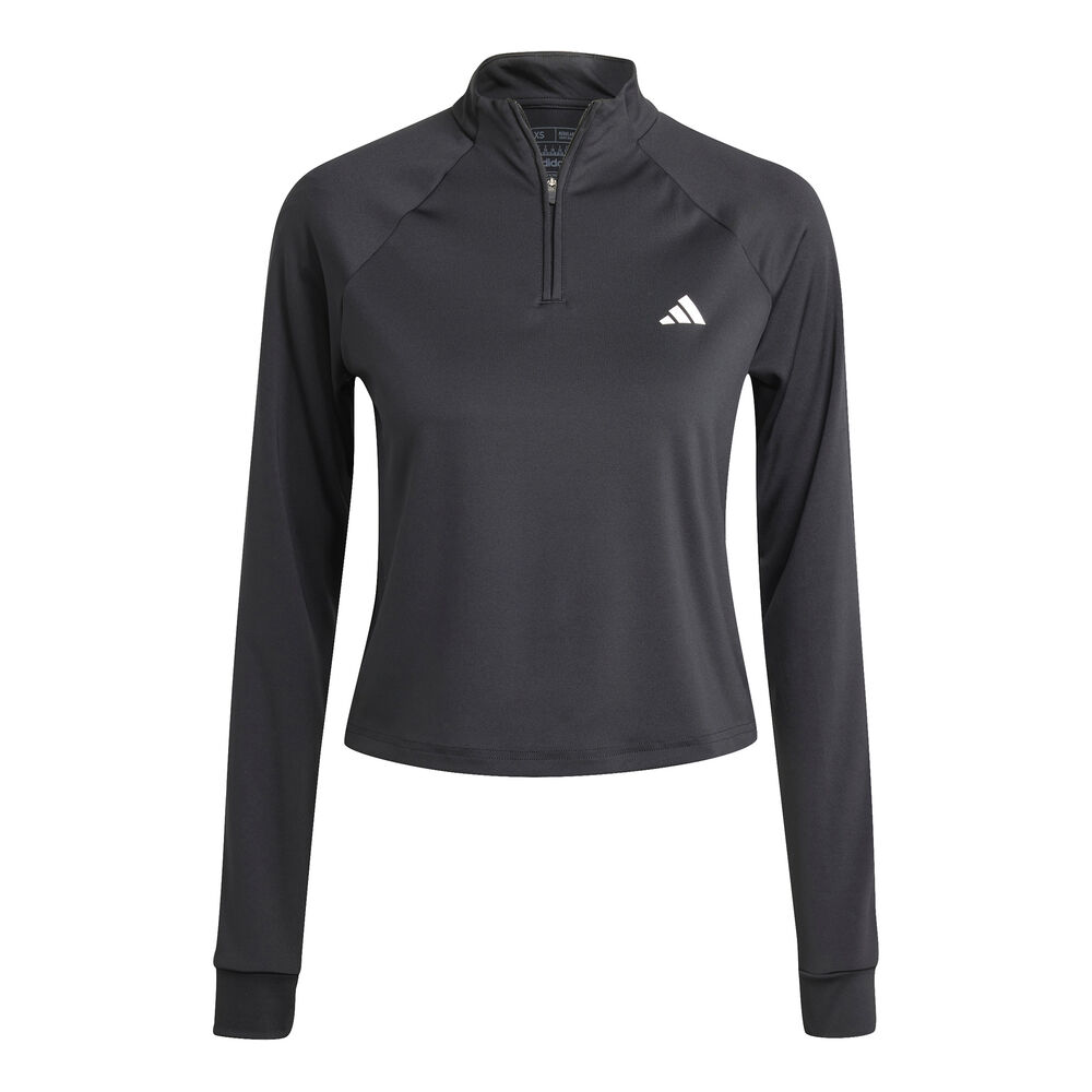adidas Essentials 1/4 Zip Camiseta De Manga Larga Mujeres-Negro