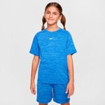 Ropa de tenis Nike Nike Dri-FIT Multi Heather Camiseta de manga corta Ni&ntilde;os-azul, blanco
