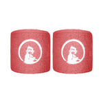 Ropa de tenis Quiet Please Quiet Please Short Cinta Para Sudor Pack De 2-Coral,Blanco