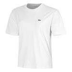Ropa Lacoste Lacoste Relaxed Fit Plain Soft Camiseta De Manga Corta Mujeres-Blanco