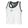 Play Crop Camiseta De Tirantes Mujeres-Blanco,Azul Oscuro