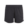Training Icons 3 Stripes Knitted Shorts Chicas - negro, blanco