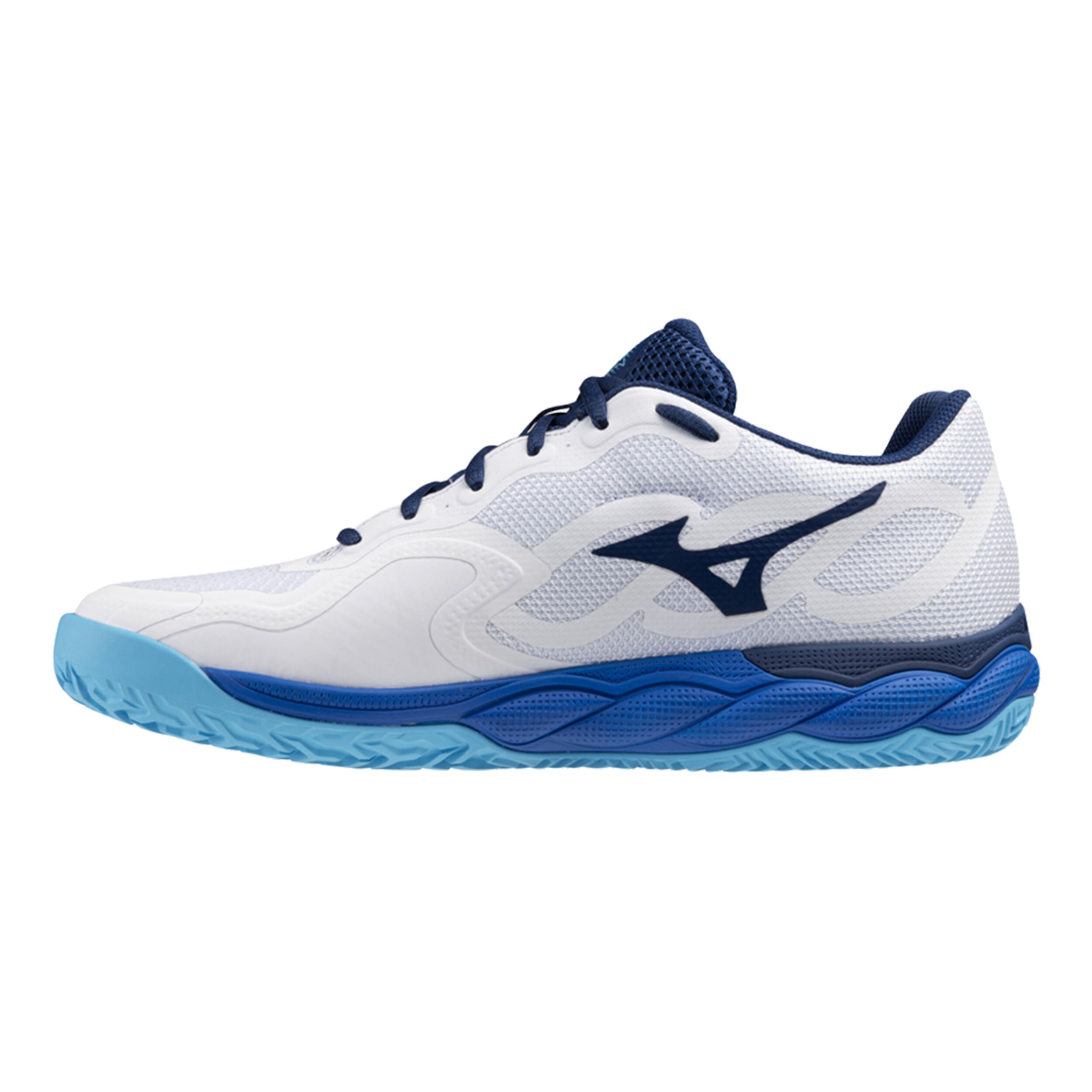 Wave Enforce Court Zapatilla Tierra Batida Hombres - Blanco, Azul