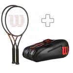 Pack Raqueta + Raquetero Wilson 2x CLASH 100 V3.0 FRM plus Schlägertasche