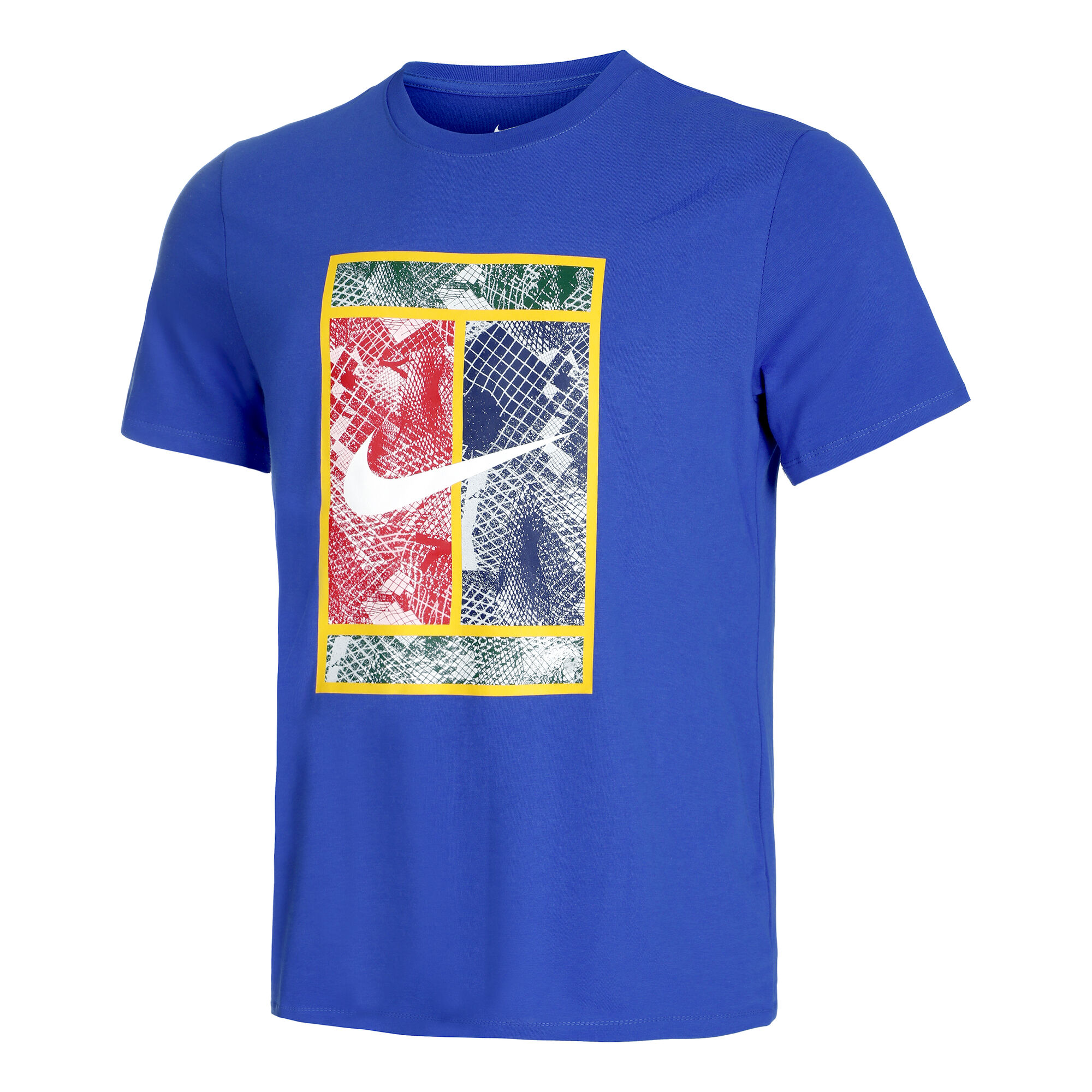 Nike Court Heritage Camiseta Manga Corta Hombres - Azul, Multicolor compra online | Tennis-Point