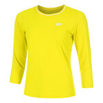 Ropa Racket Roots Racket Roots Teamline Camiseta De Manga Larga Mujeres-Amarillo