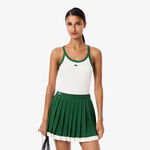Ropa Lacoste Lacoste Camiseta De Tirantes Mujeres-Blanco,Verde Oscuro