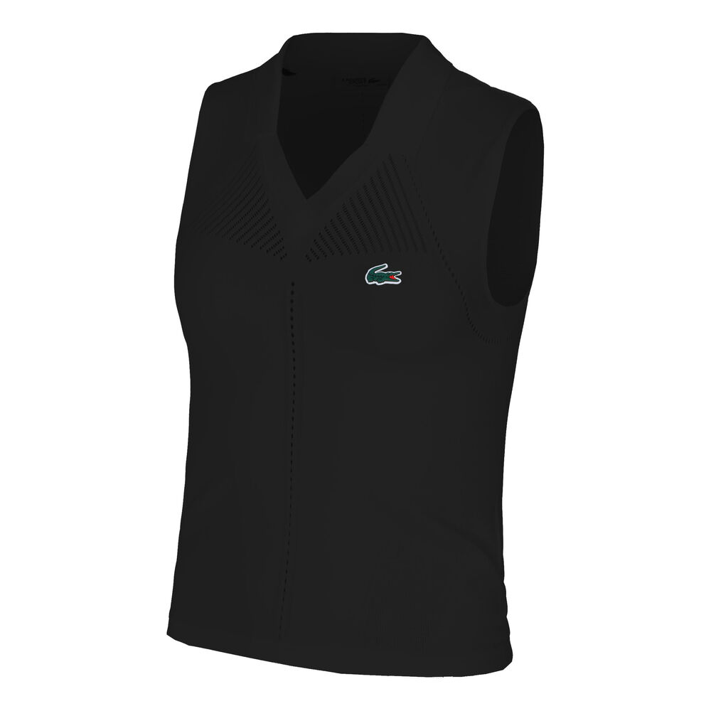 Lacoste Camiseta De Tirantes Mujeres-Negro