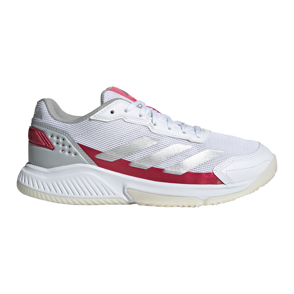adidas Courtquick Zapatilla De Pádel Mujeres-Blanco,Plateado