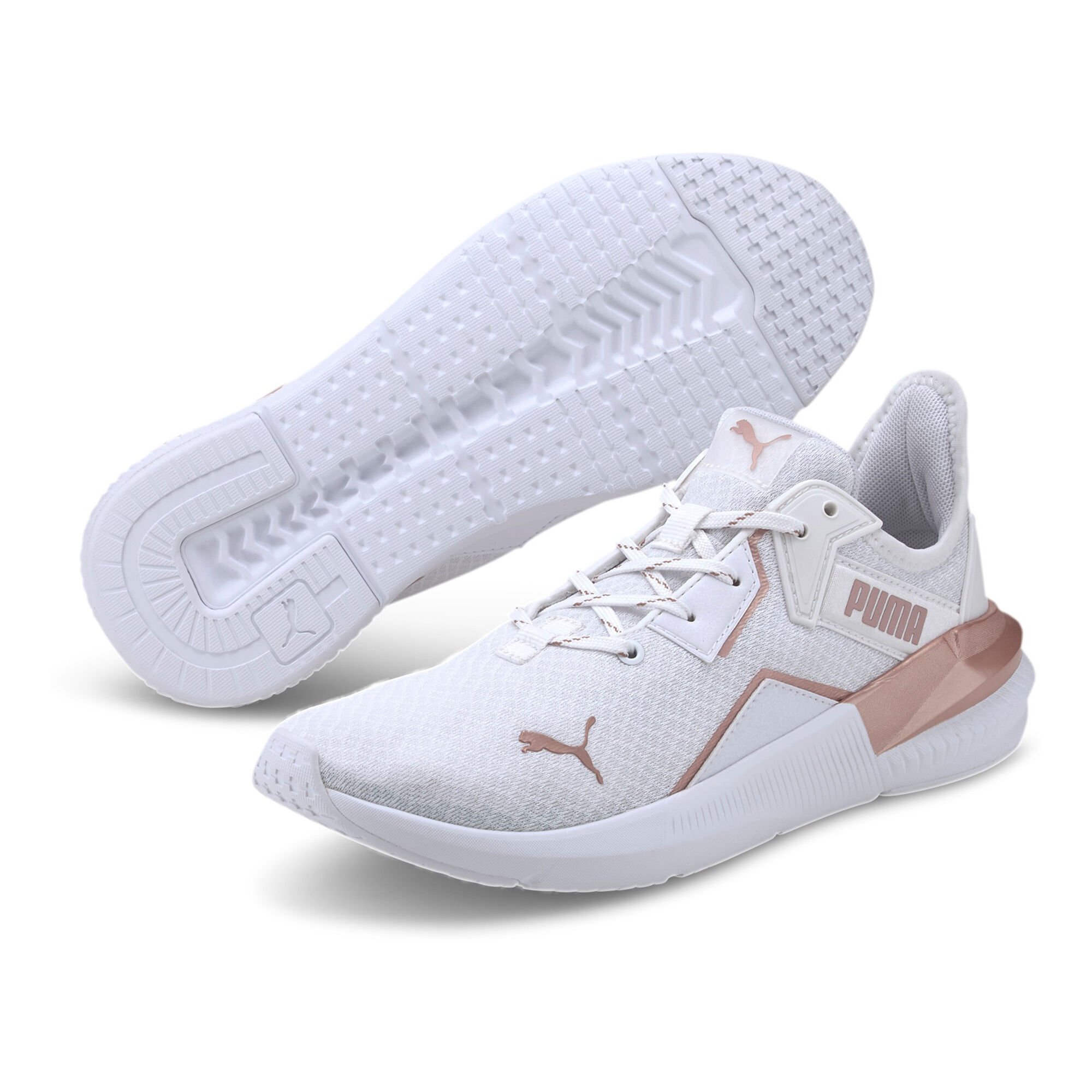 Buy Puma Platinum Metallic Zapatilla De Ocio Mujeres Blanco, Dorado