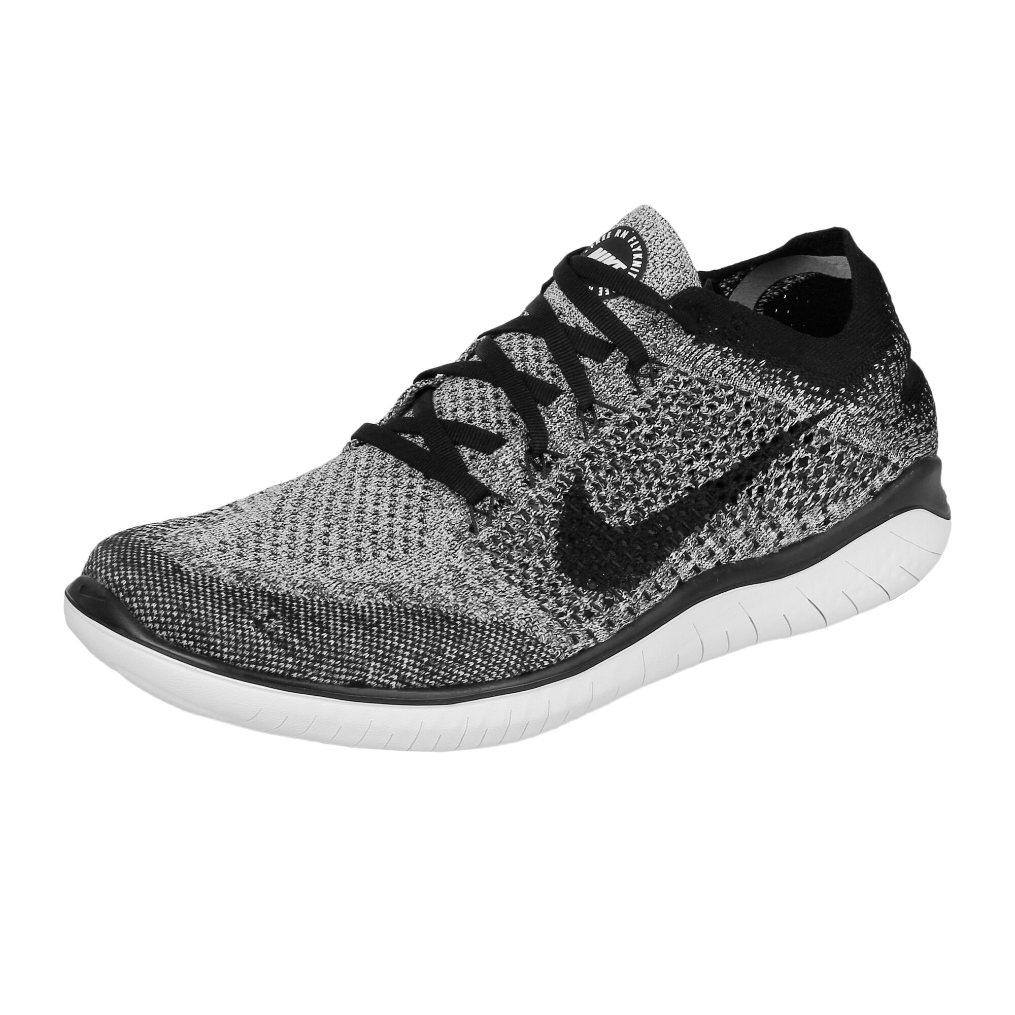 Nike Free Run Flyknit 2018 Zapatilla Entrenamiento Hombres - Blanco, Negro compra online | Tennis-Point