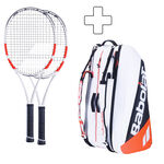 Pack Raqueta + Raquetero Babolat 2x Pure Strike 100 16/20 plus Schlägertasche