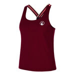 Ropa de tenis Quiet Please Quiet Please Endlessly Serve & Volley 2.0 Camiseta De Tirantes Mujeres-Rojo Vino,Multicolor