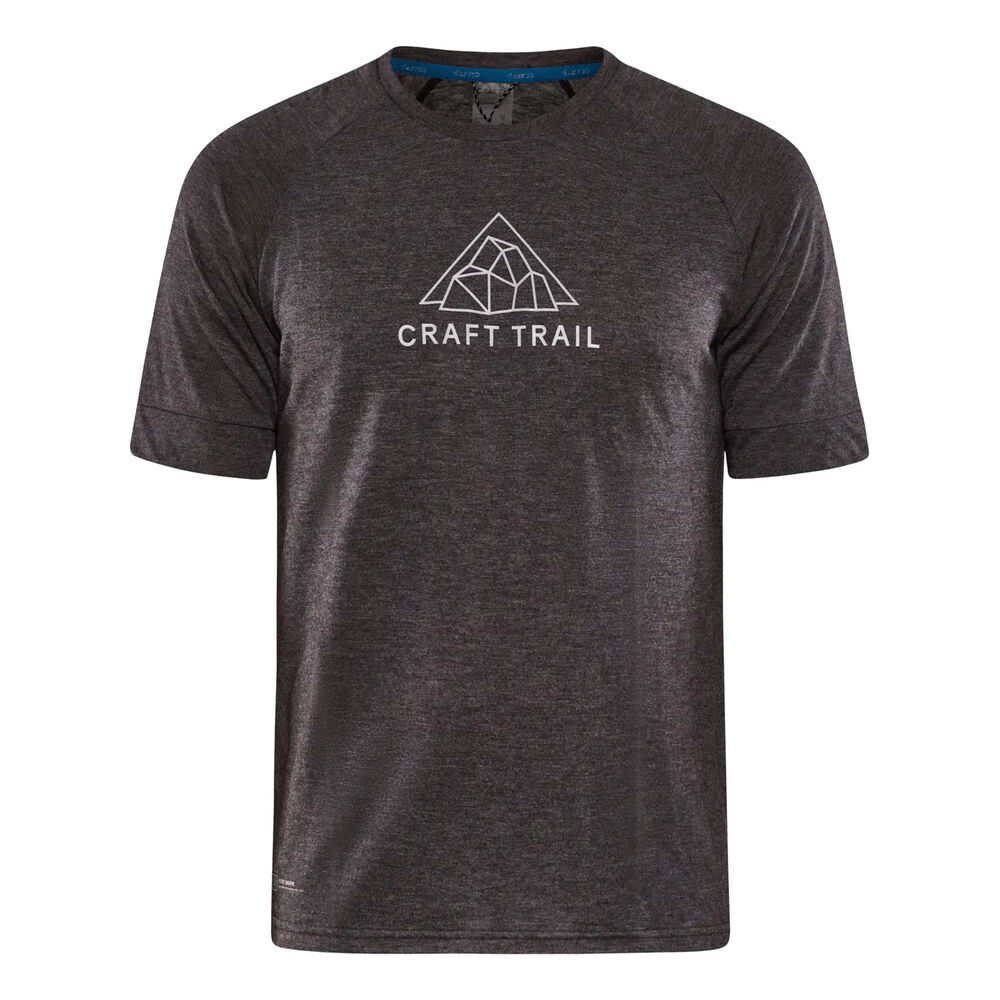 Craft ADV Trail Wool Camiseta De Running Hombres - Gris Oscuro