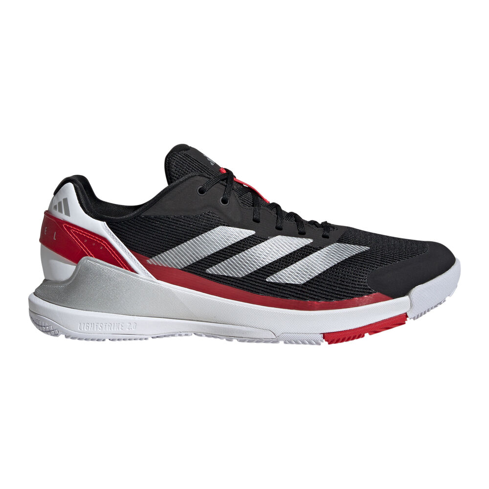 adidas Crazyquick LS Zapatilla De Pádel Hombres-Negro,Plateado