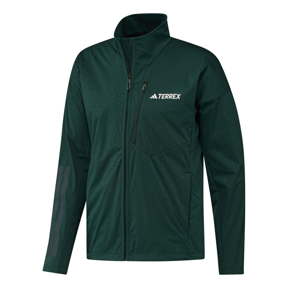 adidas Terrex XPR Softshell Chaqueta para correr Hombres-verde