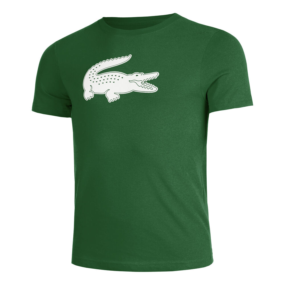Lacoste Camiseta De Manga Corta Hombres - Verde, Gris Claro