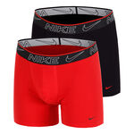 Ropa Nike Nike Elite Cotton Stretch Calzoncillos Tipo B&oacute;xer Pack De 2 Hombres-Negro,Rojo