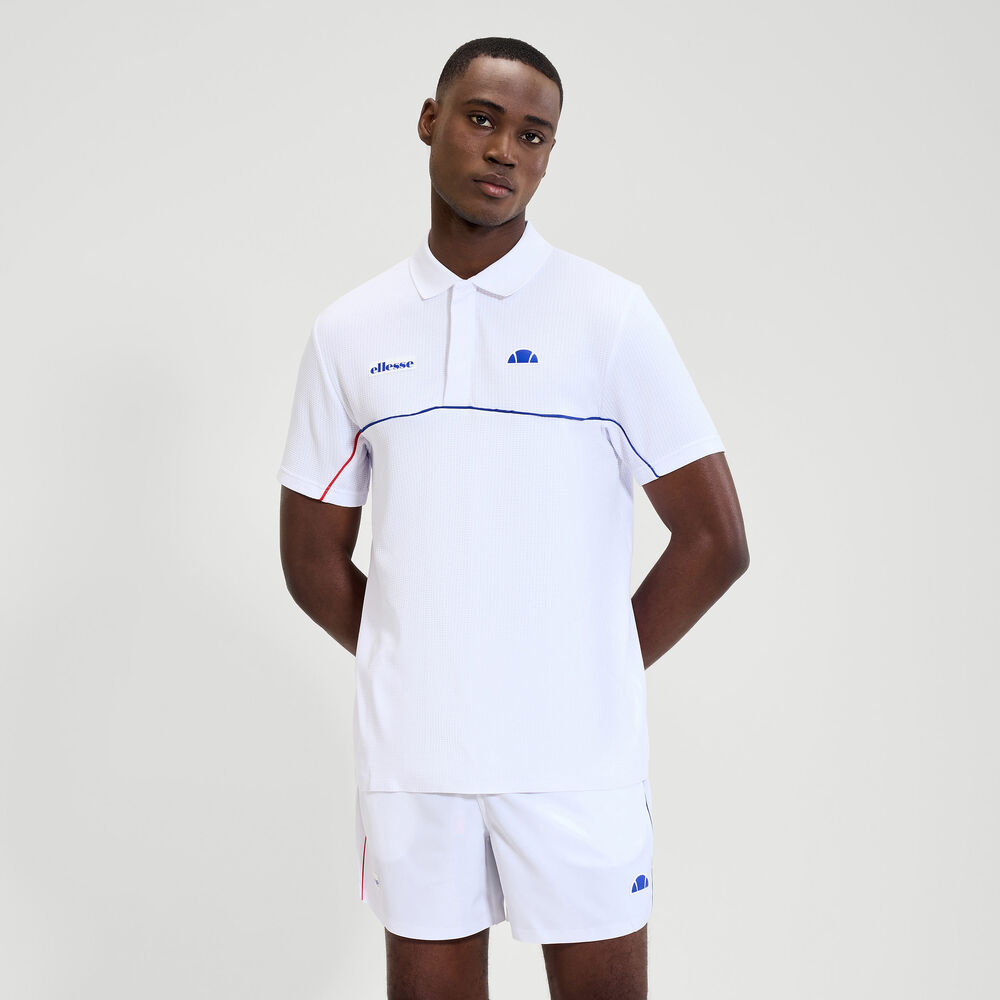 Ellesse Harbour Polo Hombres-Blanco