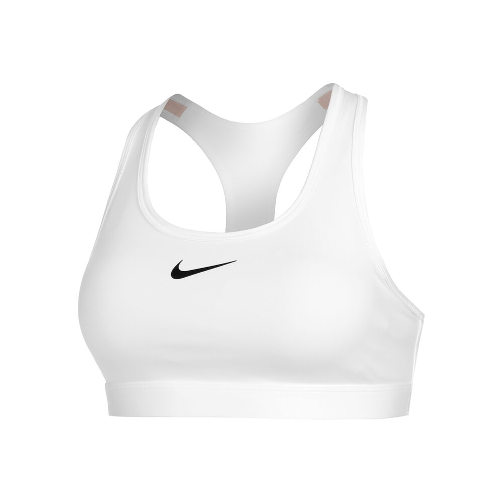 Nike Swoosh Medium Sujetador Deportivo Mujeres-Blanco