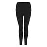Road High Waist Mallas para correr Mujeres-negro