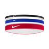 Nike Flex Classic Mixed Cinta Para El Pelo Pack De 3-Azul,Rojo
