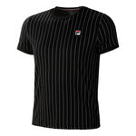 Ropa Fila Fila Stripes Camiseta De Manga Corta Hombres-Negro,Blanco