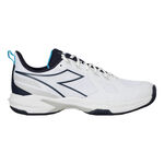 Zapatillas de tenis Diadora Diadora Trofeo 3 Zapatilla Tierra Batida Hombres-Blanco,Azul Oscuro