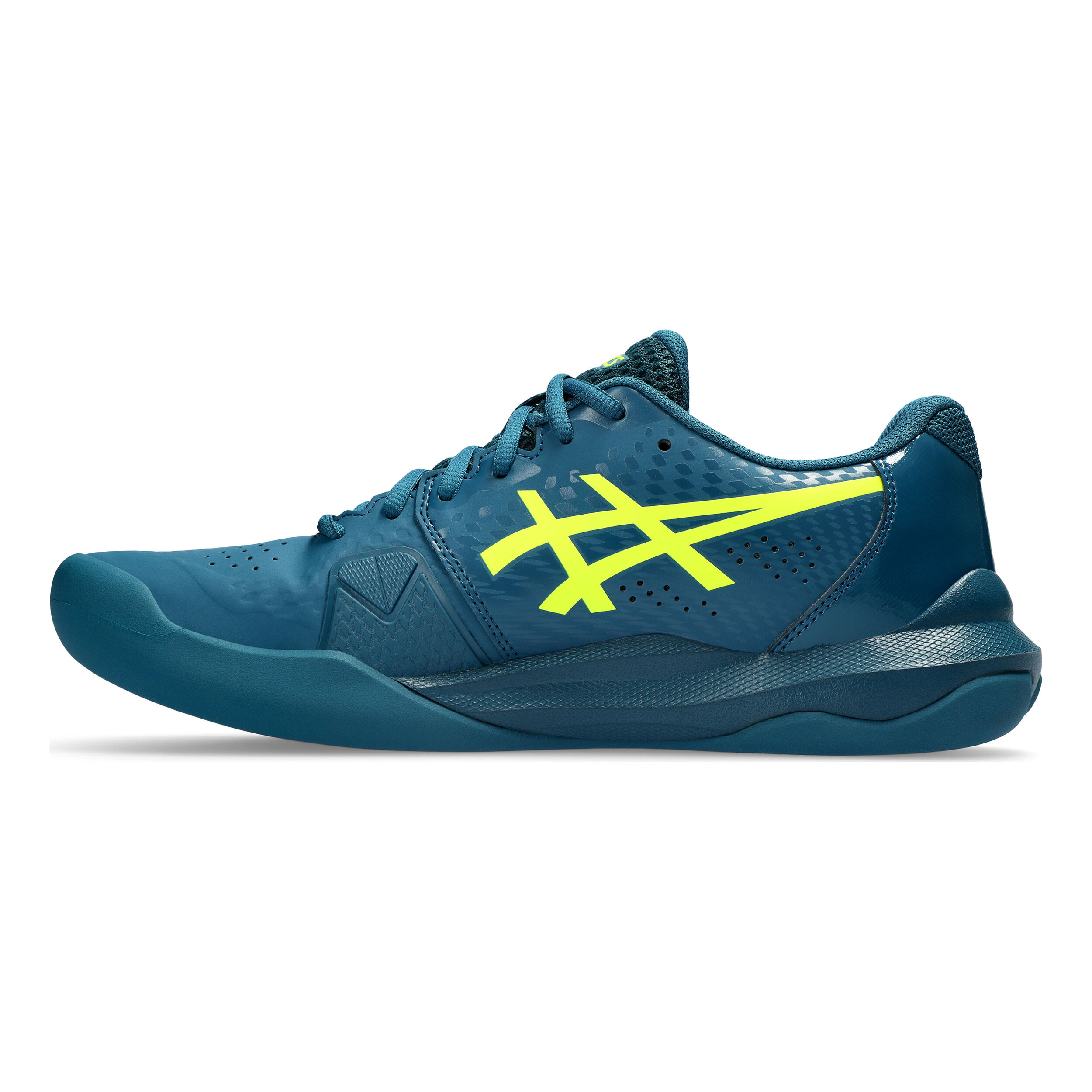 Buy ASICS Gel Challenger 14 Zapatilla Para Pista Cubierta Hombres Color Petroleo Amarillo Neon online Tennis Point ES
