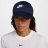Club Futura Metal Swoosh Gorra-Azul Oscuro,Blanco