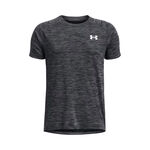 Ropa Under Armour Under Armour Tech Textured Camiseta de manga corta Chicos-negro, blanco