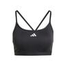 Aeroreact Training 3 Stripes Sujetador Deportivo Mujeres-Negro