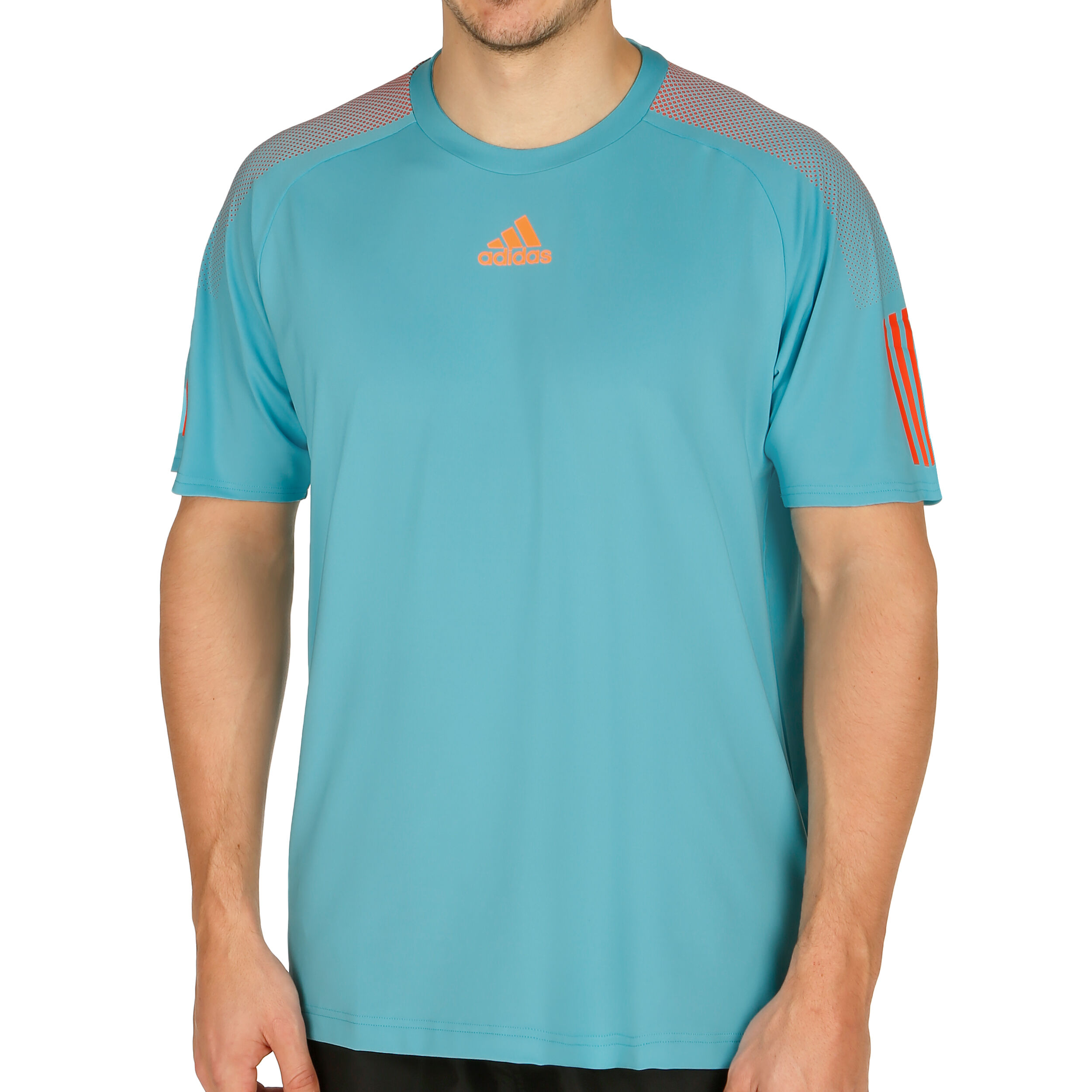 Buy adidas Barricade Camiseta De Manga Corta Hombres Turquesa Naranja online Tennis Point ES