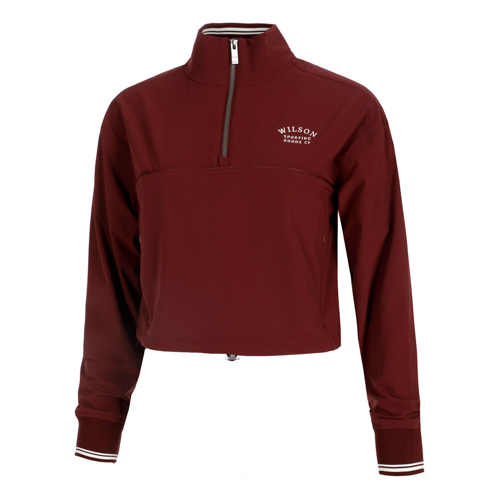Wilson Davenport Woven Popover Chaqueta de entrenamiento Mujeres-berry