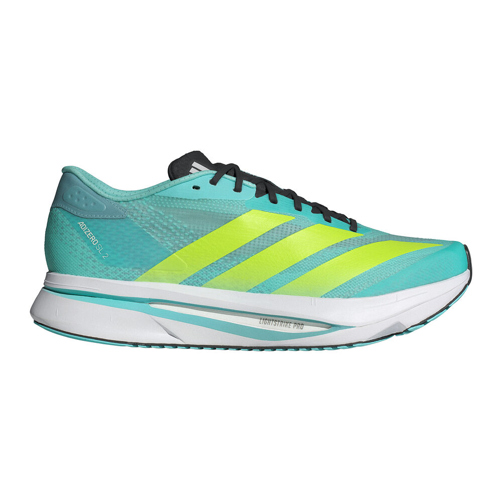 adidas adizero SL 2 Zapatilla neutral Hombres-mint, amarillo neón